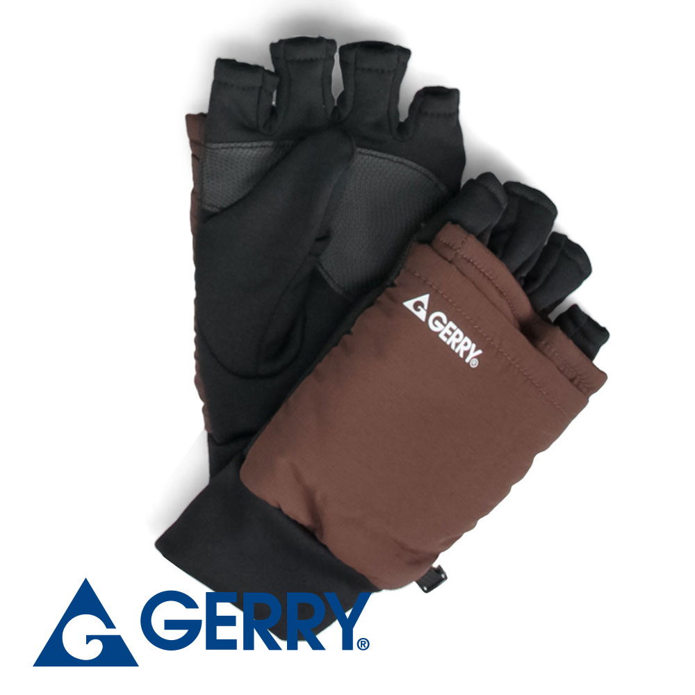 gerry ミトン 手袋 防寒 スマホ 対応 メンズ レディース 指 穴 冬 2way フード付き カバー 出せる オープン 暖かい 通勤 通学 グローブ t1540 ジェリー | GERRY | 01