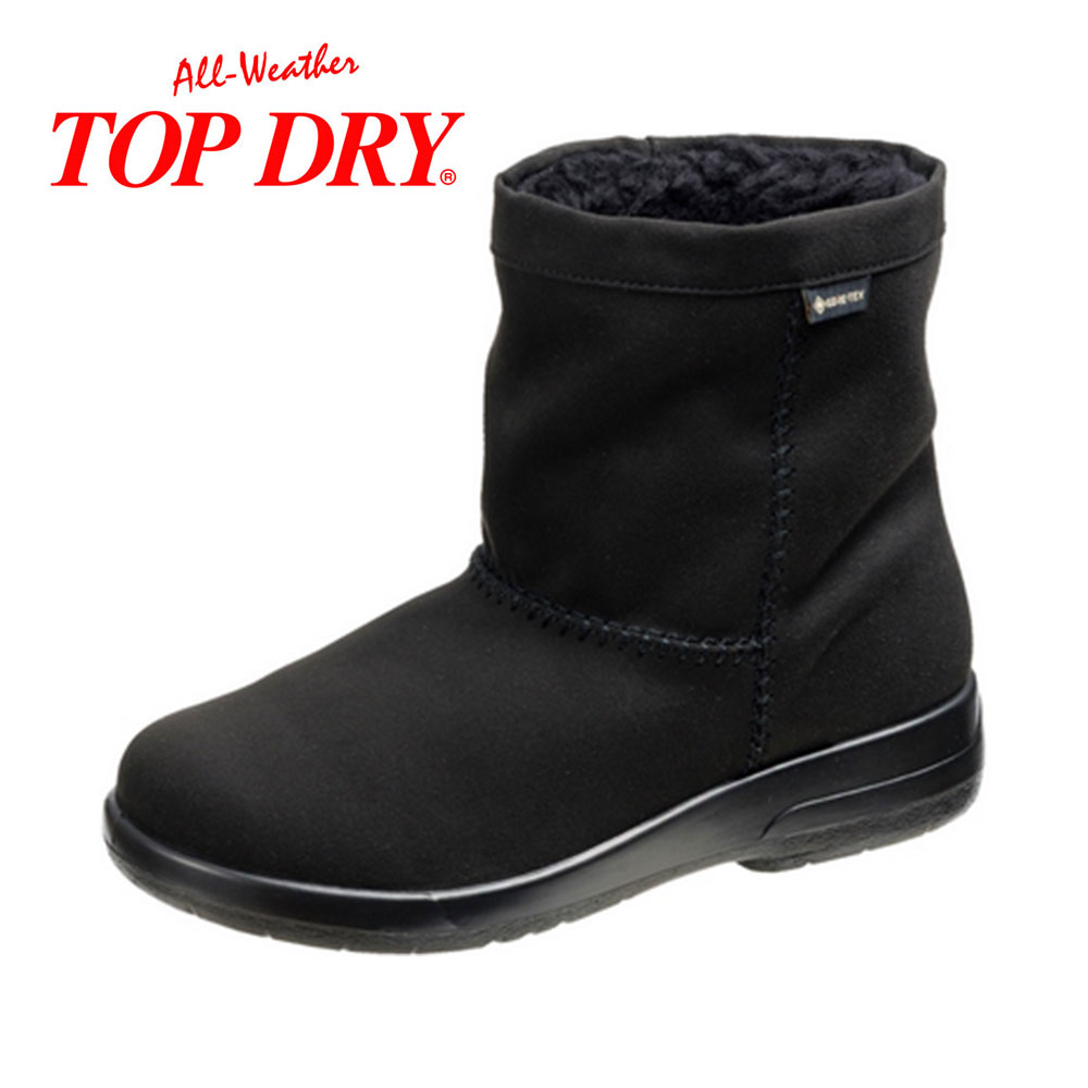 TOP DRY ショートブーツ レディース 防水 防滑 撥水 ゴアテックス 3E