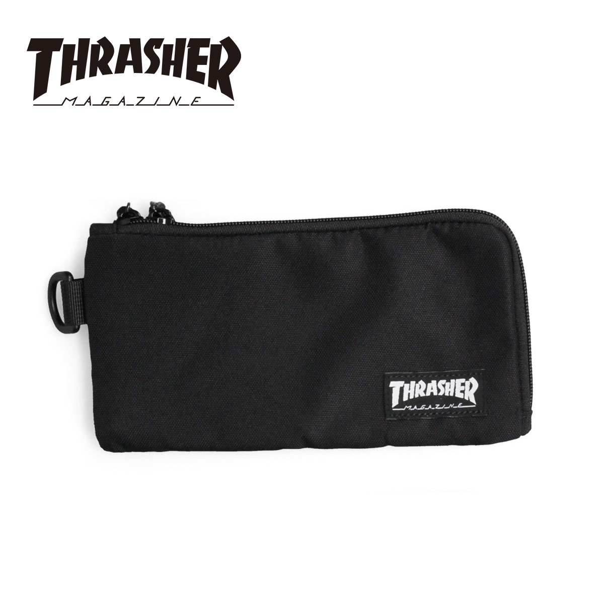 スラッシャー 財布 ロングウォレット ファスナー メンズ レディース 軽い アメカジ カジュアル おしゃれ プレゼント 黒 ヒョウ柄 THRASHER 爆買 | THRASHER | 01