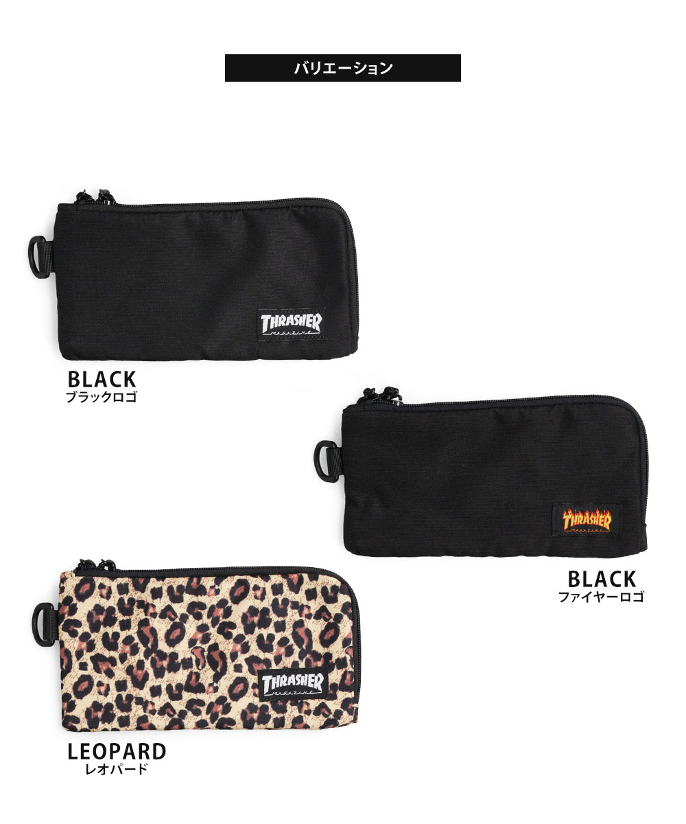 スラッシャー 財布 ロングウォレット ファスナー メンズ レディース 軽い アメカジ カジュアル おしゃれ プレゼント 黒 ヒョウ柄 THRASHER 爆買 | THRASHER | 14