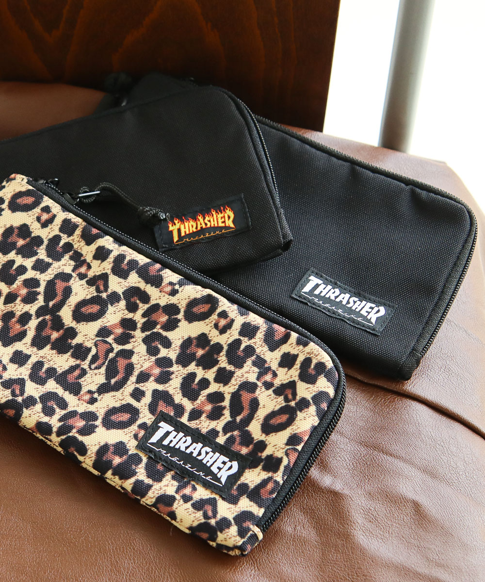 スラッシャー 財布 ロングウォレット ファスナー メンズ レディース 軽い アメカジ カジュアル おしゃれ プレゼント 黒 ヒョウ柄 THRASHER 爆買 | THRASHER | 06