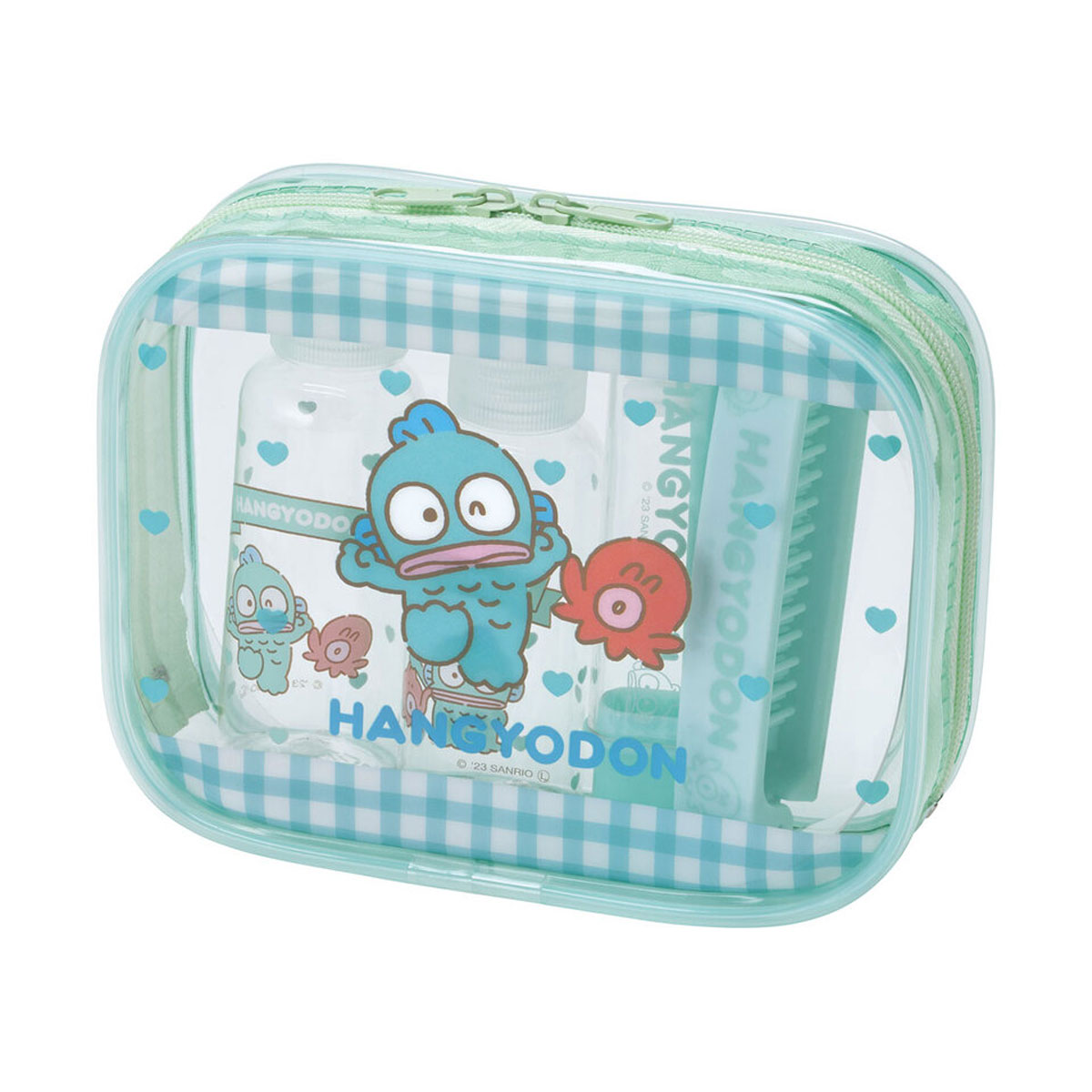 トラベルセット 歯ブラシ くし ポーチ ボトル 携帯 旅行 温泉 銭湯 サウナトラベルポーチ レディース コンパクト 持ち運び かわいい TRVS1 | スケーター | 08