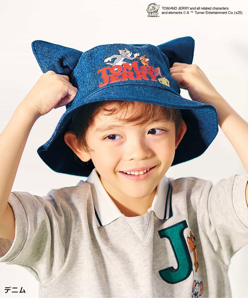 アプレレクール 帽子 キッズ 日よけ バケット ハット 子供 UVカット 紫外線対策 男の子 女の子 トムとジェリー 耳付きv268905 apres les cours 爆買 | F.O.KIDS | 07