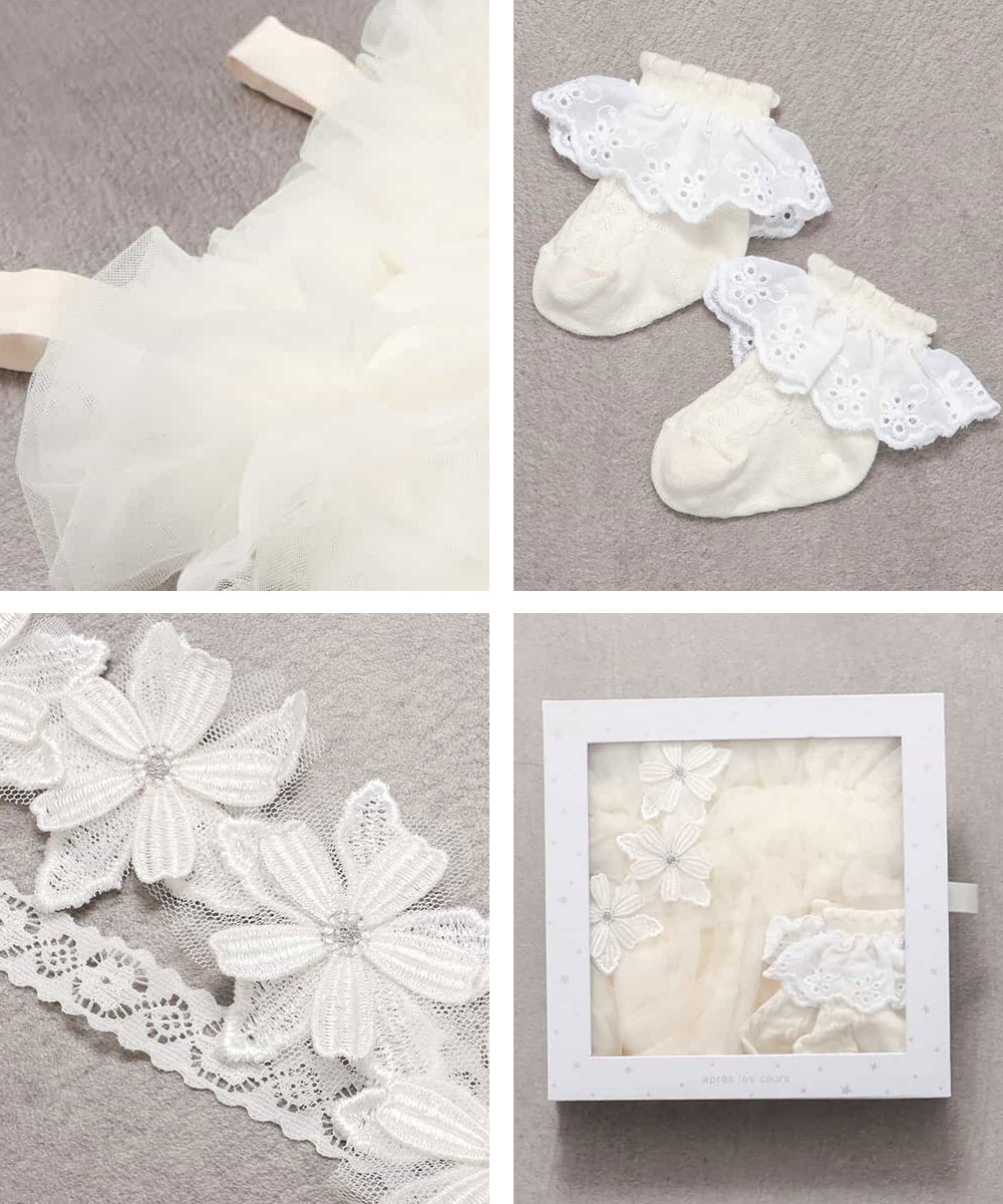 ベビー服 女の子 おしゃれ 70 ヘアバンド ソックス 靴下 セット ギフト 出産祝い かわいい 子供服 アプレレクール ジャンスカ V440905 | ブランド登録なし | 05