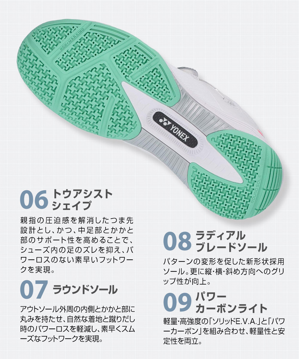 ダイヤル式シューズ（バドミントンシューズ）｜バドミントン