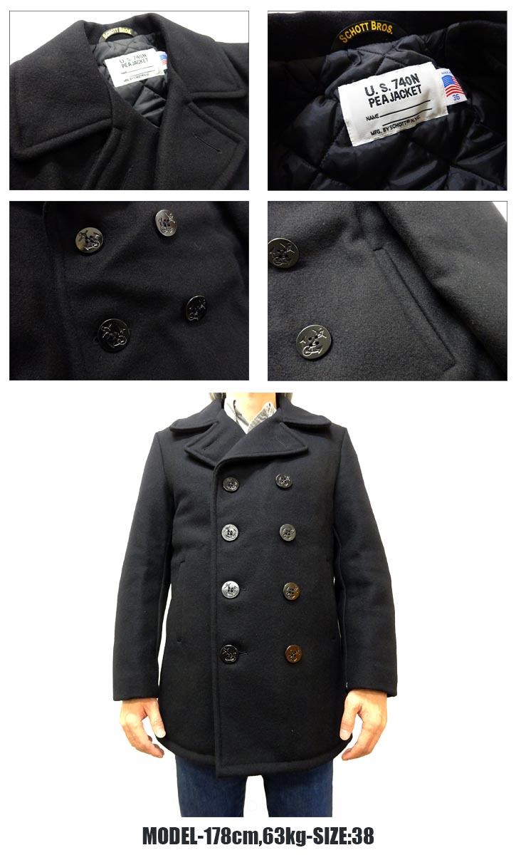 Schott N.Y.C（ショット） SCHOTT 740US PEA COAT 32oz ピーコート