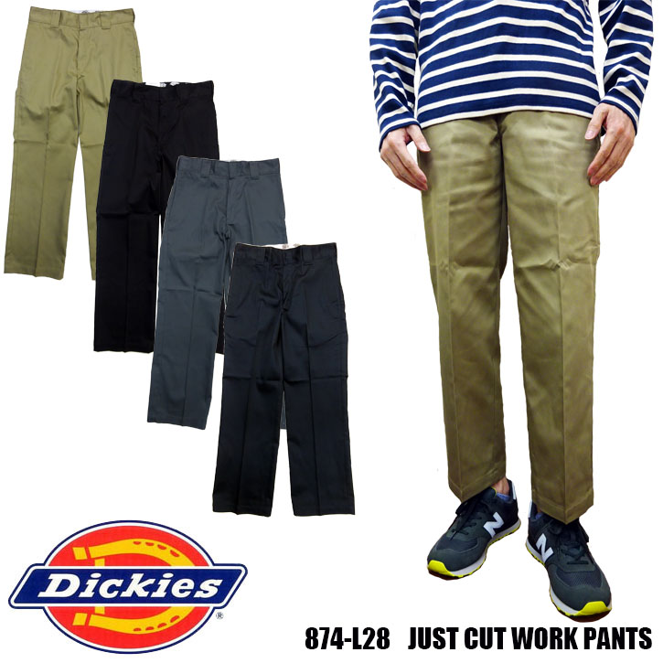 ディッキーズ Dickies TCツイル ワークパンツ ジャストカット アンクル丈 クロップド ストレート 874-L28 87428 :  874-l28 : JERRYS STORE - 通販 - Yahoo!ショッピング