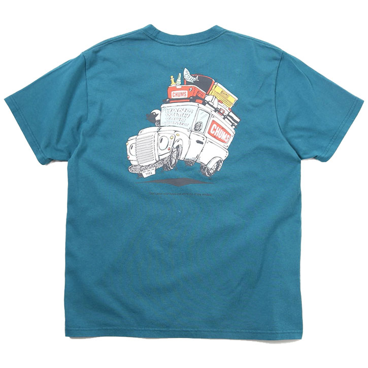 CHUMS チャムス ゴーアウトドア ポケット付き 半袖 Tシャツ CH01