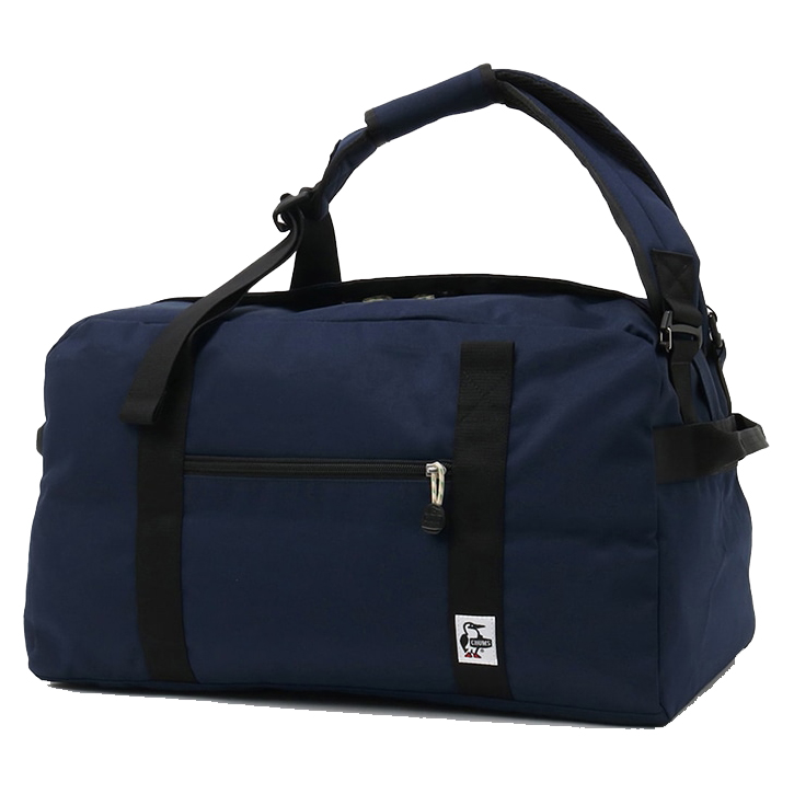 CHUMS ボストンバッグ 黒/青 大きめ CHUMS（チャムス） RECYLLE CHUMS SMALL 2WAY BOSTON BAG CH60-3577