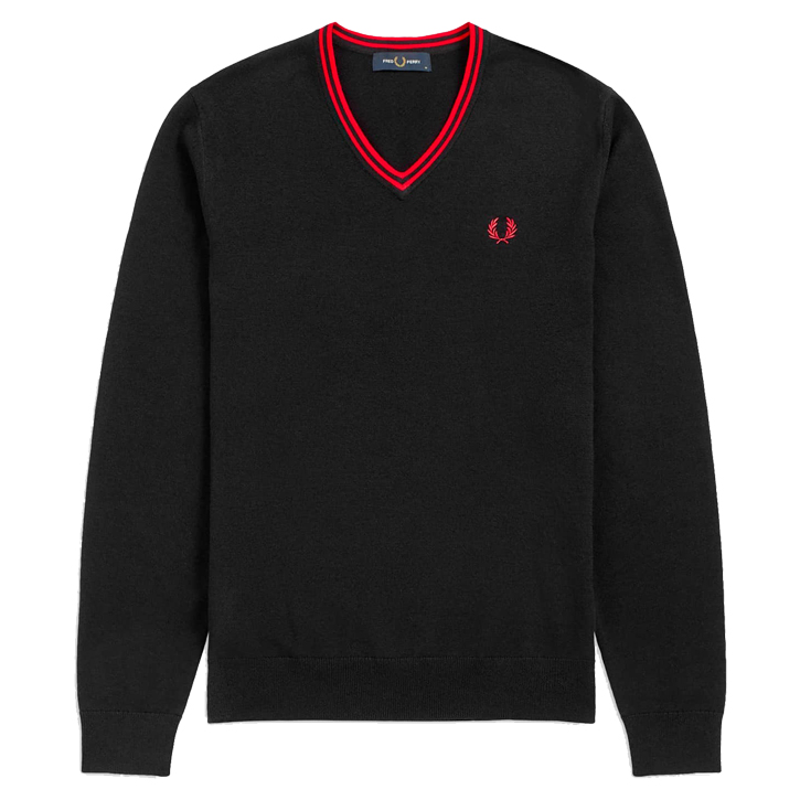 フレッドペリー FRED PERRY Vネック セーター K9600 国内正規品 ニット 