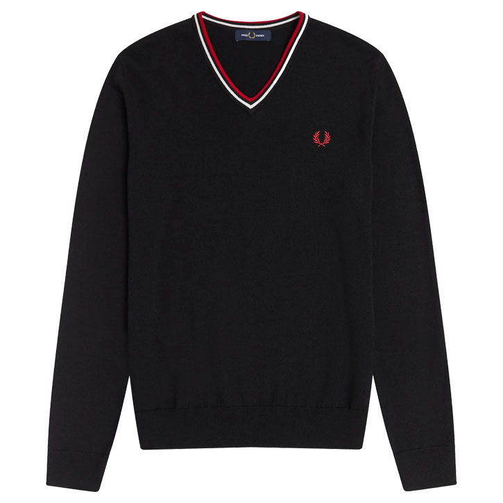 フレッドペリー FRED PERRY Vネック セーター ニット K9600 国内正規品