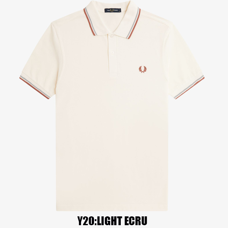 フレッドペリー　ポロシャツ　ホワイト×ベージュ Mesh Knit Polo Shirt(10 760：LIGHT ECRU): | FRED PERRY JAPAN