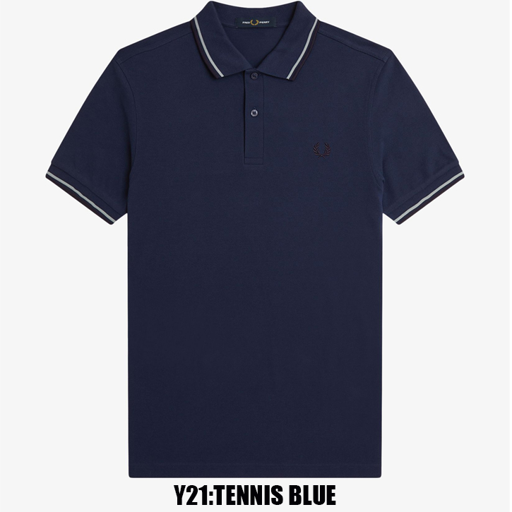 極美品 FRED PERRY 水色 ポロシャツ M3600 L 半袖 FRED PERRY フレッドペリー ポロシャツ Twin Tipped Shirt M3600
