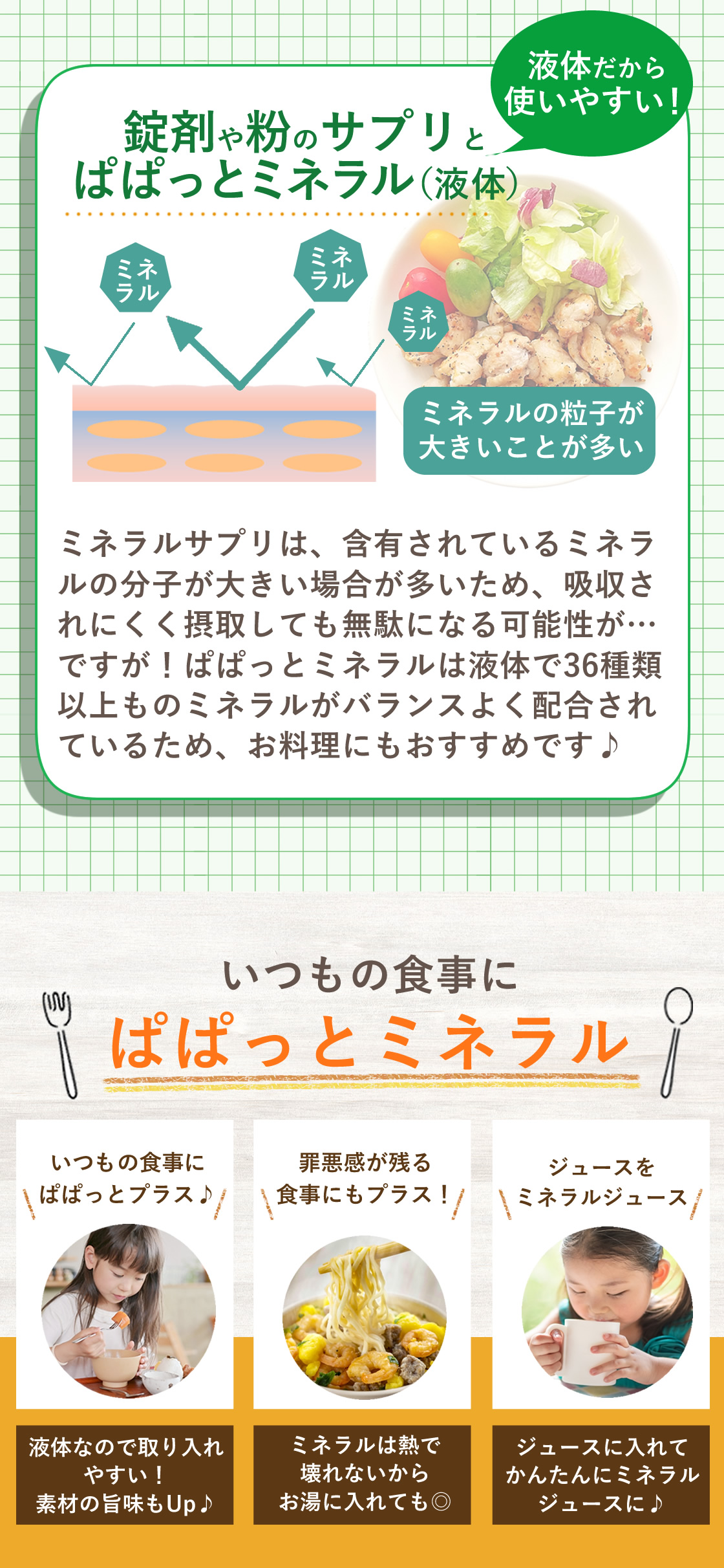 料理用 ぱぱっと ミネラル 希望の命水 元：希望の命水10倍濃縮液 : a5