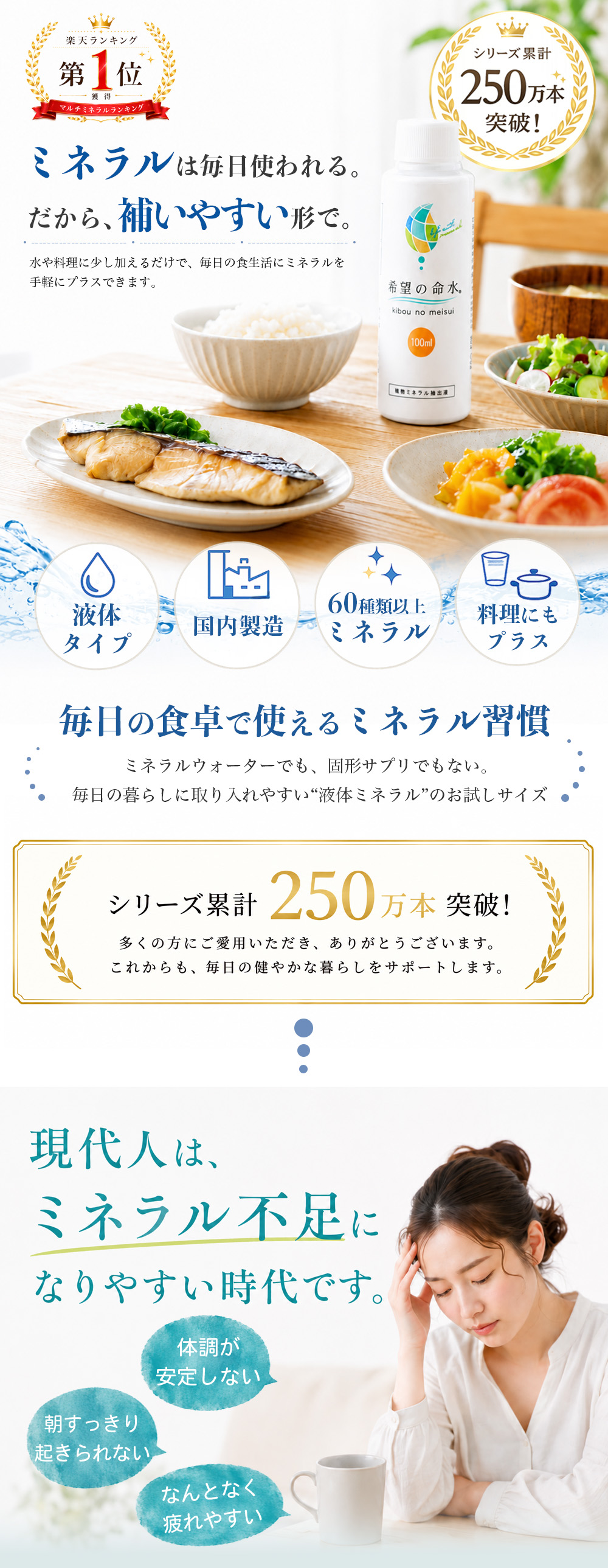 ミネラル原液 100ml 5本セット 希望の命水 100mL : ミネラル本舗 - 通販 - Yahoo!ショッピング