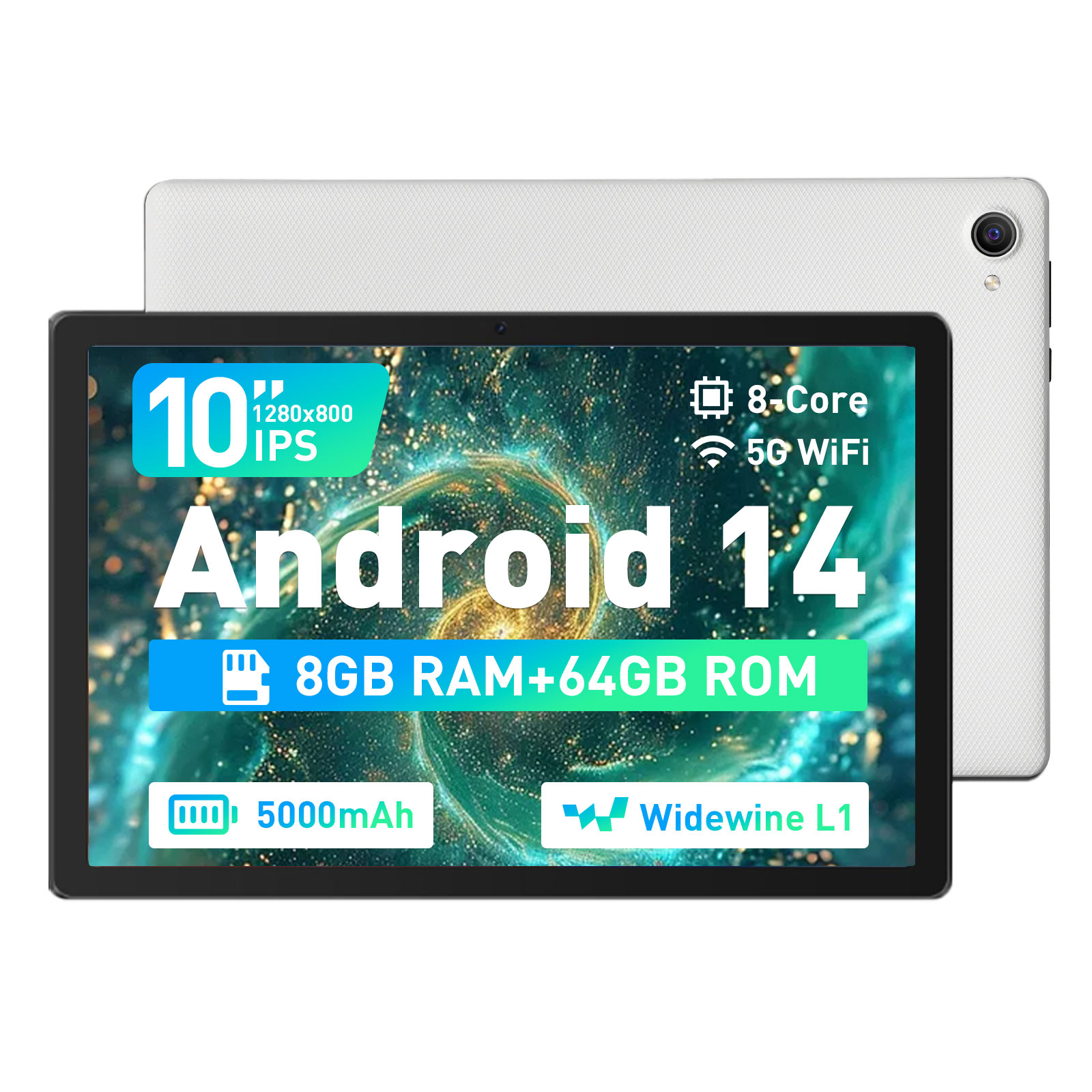 OUTLET SALE- 訳あり品など大放出 タブレット 10インチ 8GB+64GB+1TB拡張 Wi-Fiモデル 14 Android Androidタブレット本体
