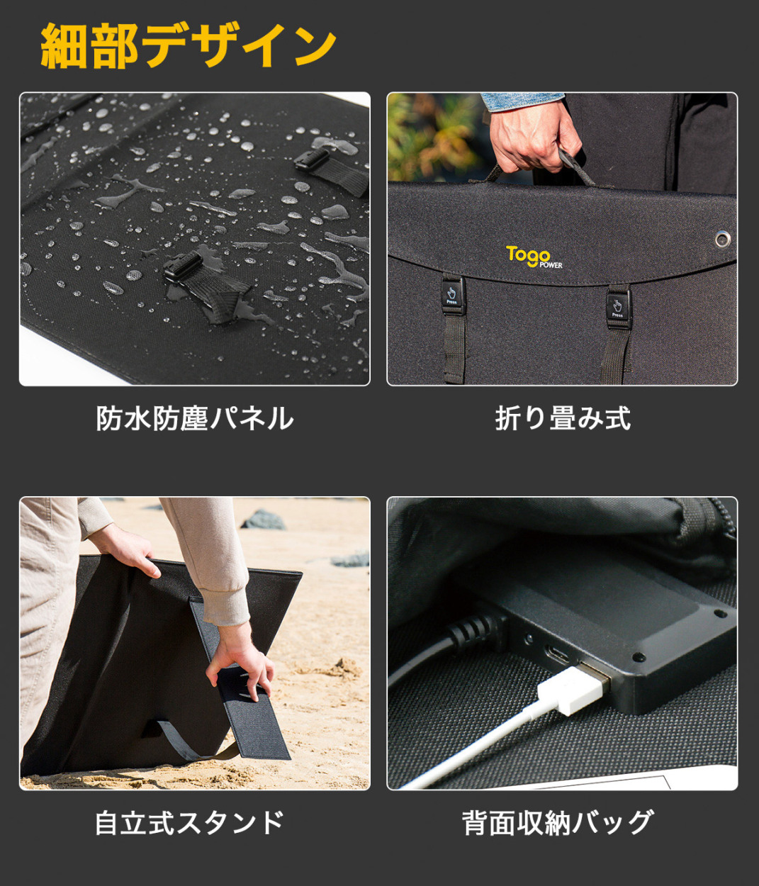 ソーラーパネル 200W 18V 11A 23.5% 高効率 ソーラーチャージャー 薄型