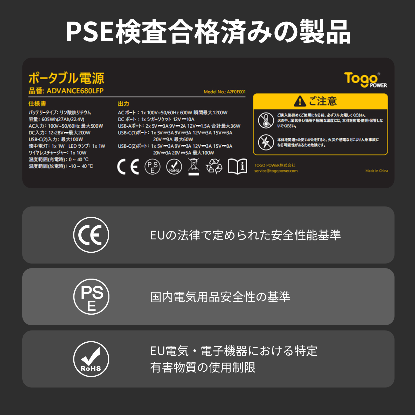 ポータブル電源 大容量 AC600W 非常用電源 防災グッズ 停電対策 家庭用