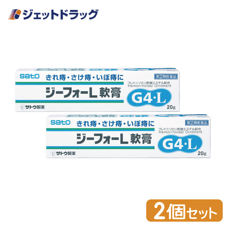 【指定第2類医薬品】ジーフォーL軟膏 20g ×2個｜jetdrug