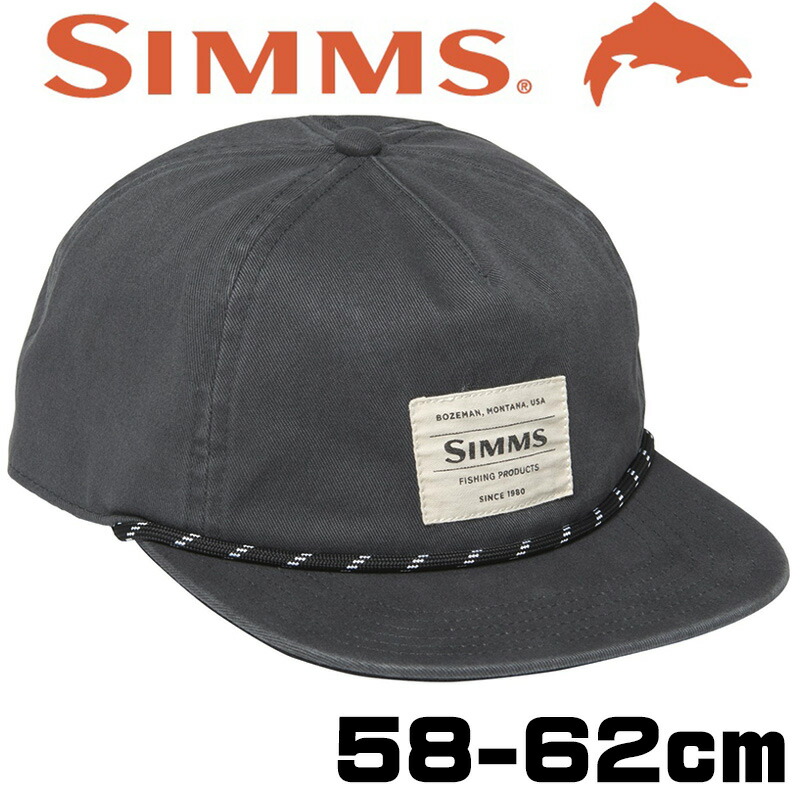 SIMMS シムス キャップ メンズ ロープ グレー ブラック 大きいサイズ