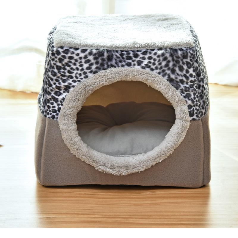 猫ベッド ペットベッド 猫 ドーム型 猫ハウス 2WAY 暖かい クッション キャットハウス 2in1 小型犬 犬猫兼用 ふわふわ 柔らかい L/XL｜jewel-fasion｜06