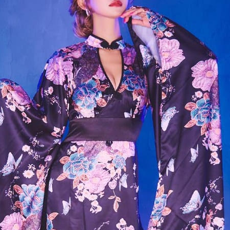 専用品　浴衣ドレス　よさこい 楽天市場】浴衣 ドレス 大人 着物 和風 花魁 コスプレ よさこい