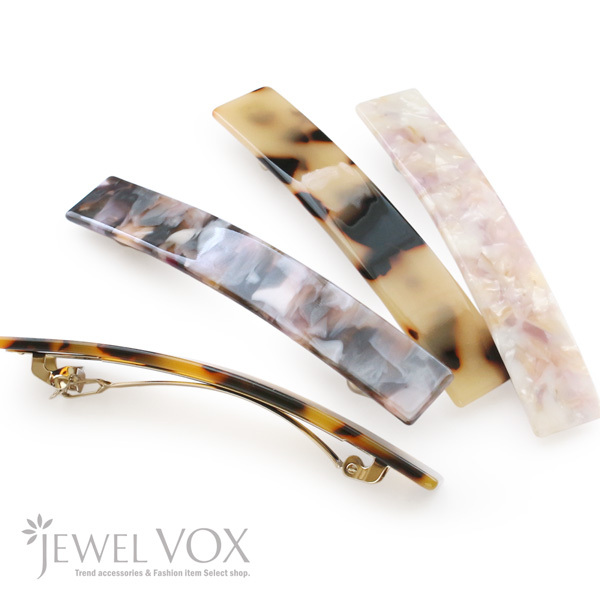 Jewel VOX バレッタ ヘアアクセサリー レディース べっこう