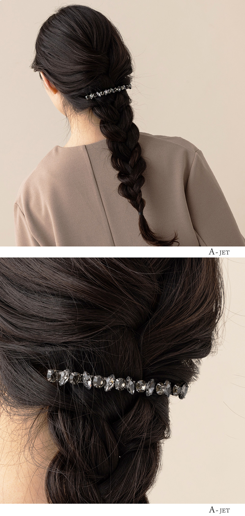 Jewel VOX バレッタ 大きめ ヘアアクセサリー レディース 髪留め