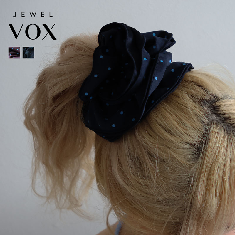 Jewel VOX シュシュ ヘアゴム ヘアアクセサリー ドット 水玉