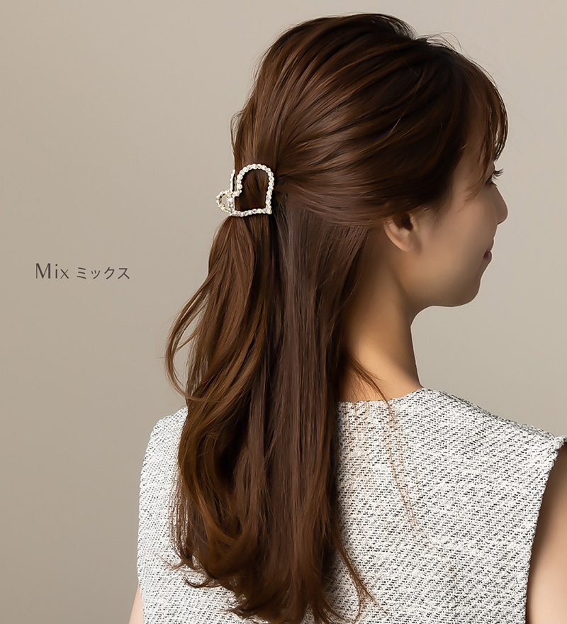 Jewel VOX ヘアクリップ クリップ ヘアアクセサリー ハート パール