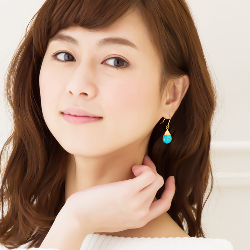 Jewel VOX ピアス レディース アクセ 天然石ターコイズ