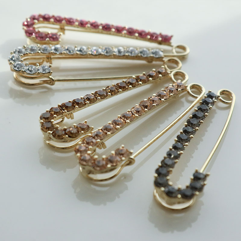 Jewel VOX キルトピン スワロフスキーライン カブトピン 安全ピン