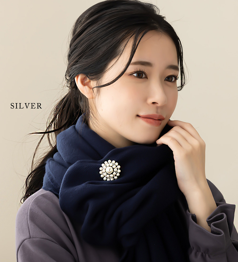 Jewel VOX ブローチ キルトピン ストールピン 安全ピン レディース 丸