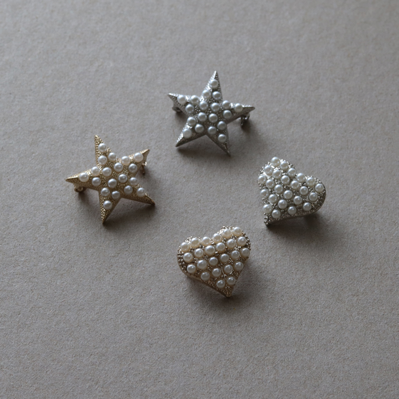 Jewel VOX ブローチ ストールピン レディース 安全ピン ハート 星