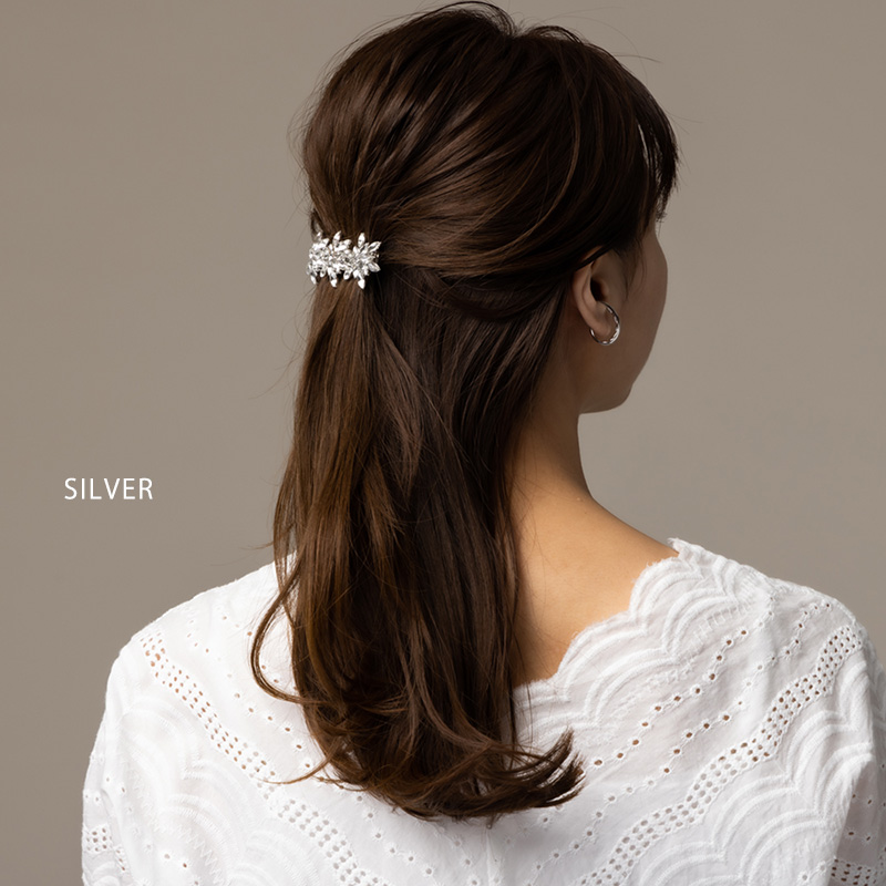 Jewel VOX バレッタ ヘアアクセサリー 髪留め ビジュー フラワー