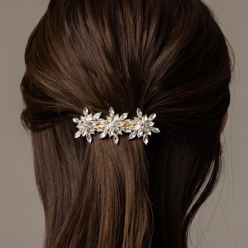 Jewel VOX バレッタ ヘアアクセサリー 髪留め ビジュー フラワー