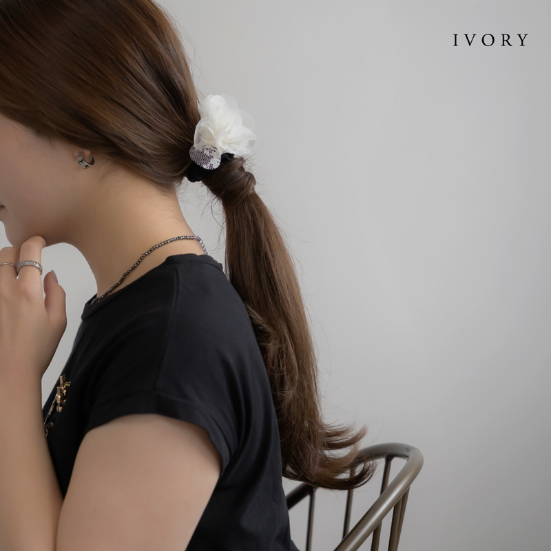 Jewel VOX シュシュ ヘアゴム ヘアアクセサリー レディース 花