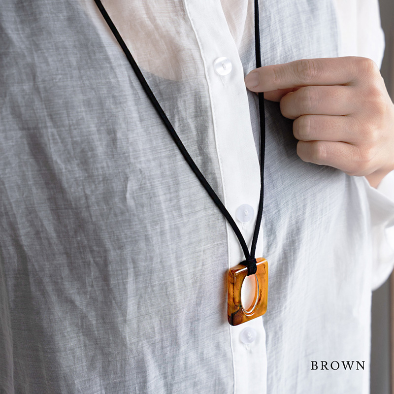 Jewel VOX ネックレス ロングネックレス レディース スエード紐 天然石