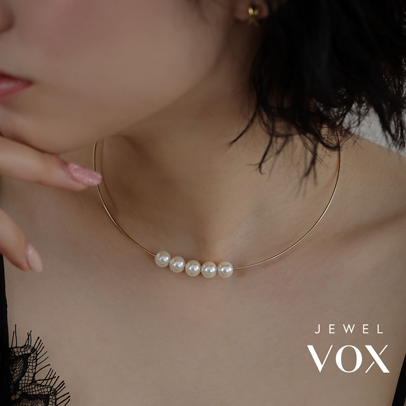 Jewel VOX ネックレス チョーカー ショートネックレス レディース 金属