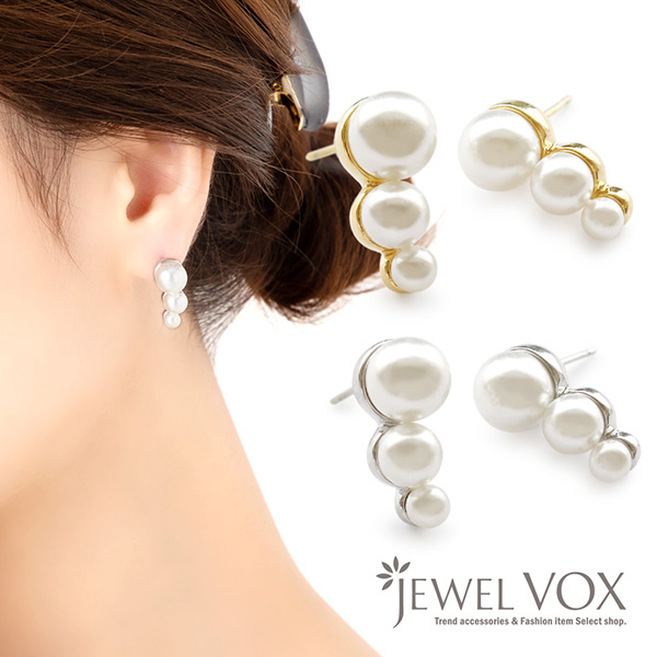 Jewel VOX ピアス レディース 金属アレルギー対応 ステンレスポスト