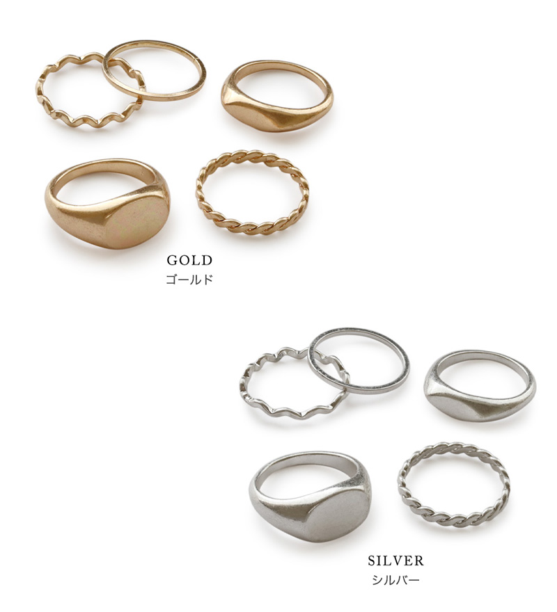 シルバーリング 5個セット Jewel VOX 指輪 リング レディース 5点 5個 セット リングセット
