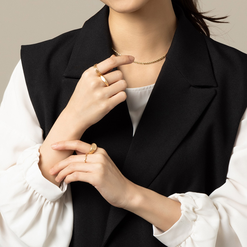 Bottega Veneta 細リング 重ねづけ 5本 セットリング - メルカリ