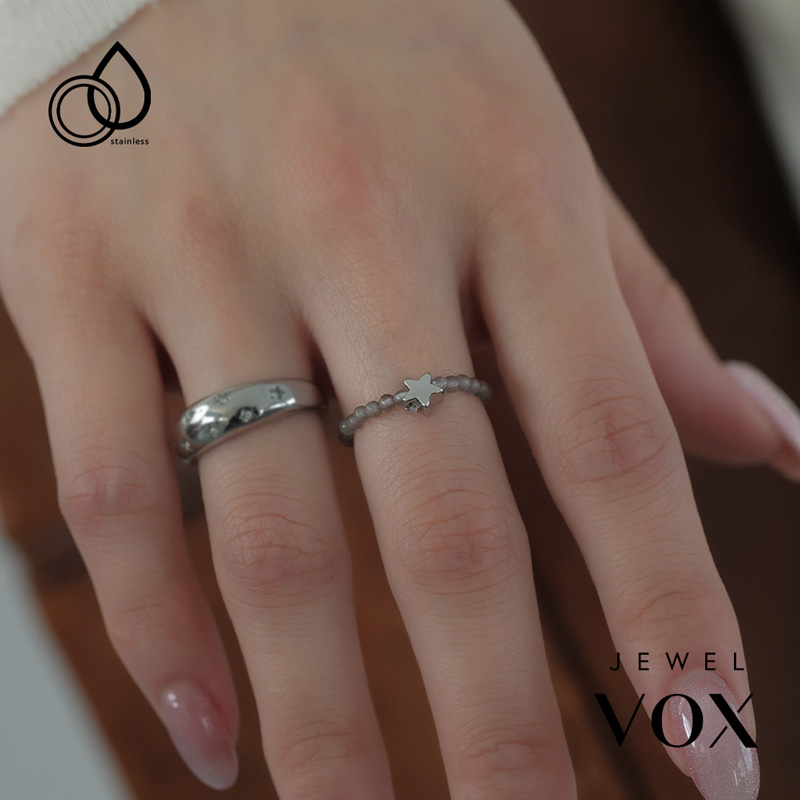 Rock Jewel Custom Ringロックジュエルカスタムリング　19号 Jewel VOX リング 指輪 金属アレルギー対応 レディース ステンレス製