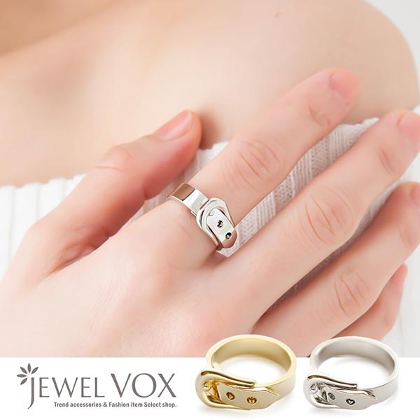 指輪 リング レディース 金属アレルギー ベルト風 デザイン メタル ニッケルフリー 女性 40代 母の日｜jewel-vox