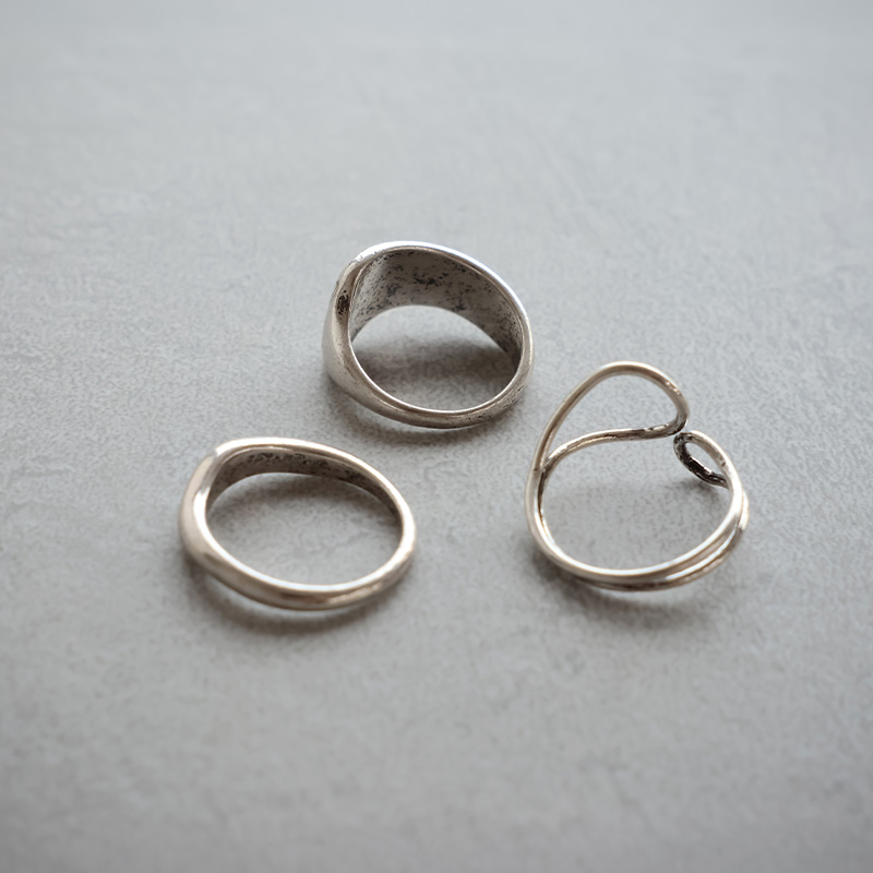 Jewel VOX 指輪 リング レディース 3点セット セットリング 幅広