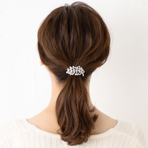 Jewel VOX ヘアゴム ヘアポニー ヘアアクセ レディース リーフ ヘア