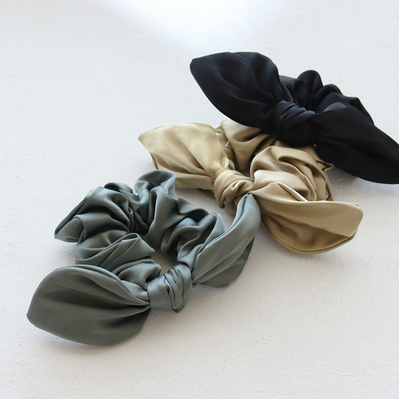 Jewel VOX シュシュ ヘアゴム ヘアアクセ レディース リボン サテン調