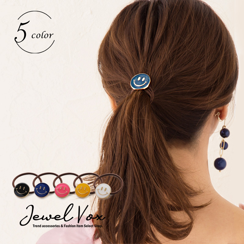 Jewel VOX ヘアゴム ヘアポニー ヘアアクセ レディース スマイル
