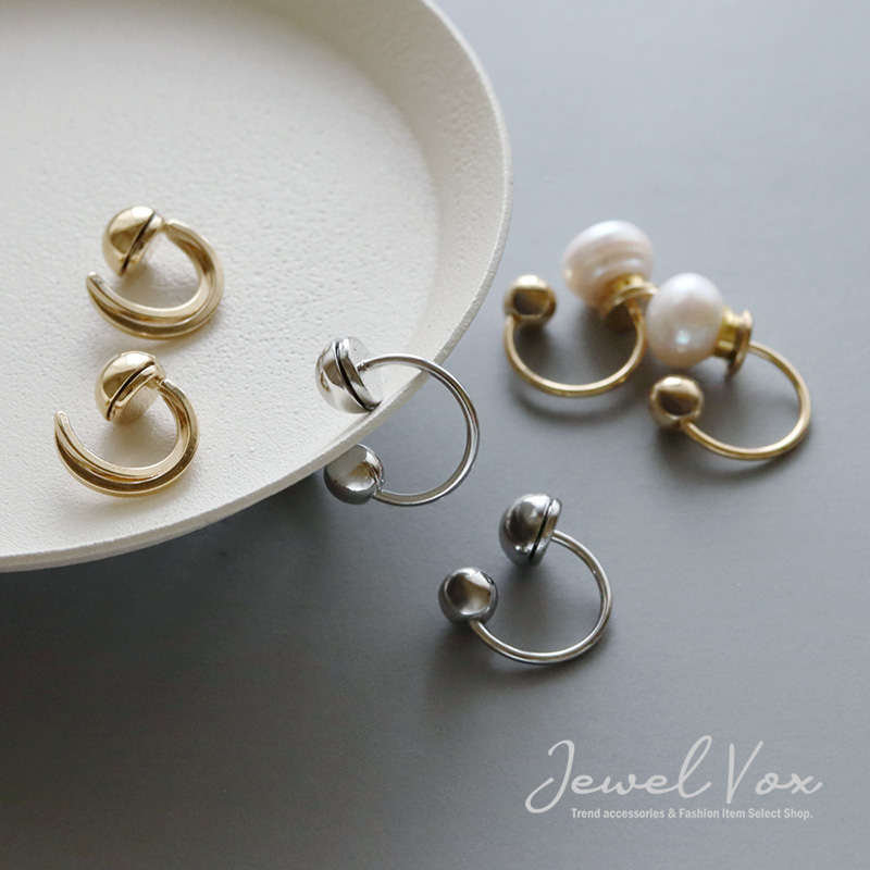 AMERI ニッケルフリーメタルパールボリュームピアス　新品未使用 11000407_tn.jpg