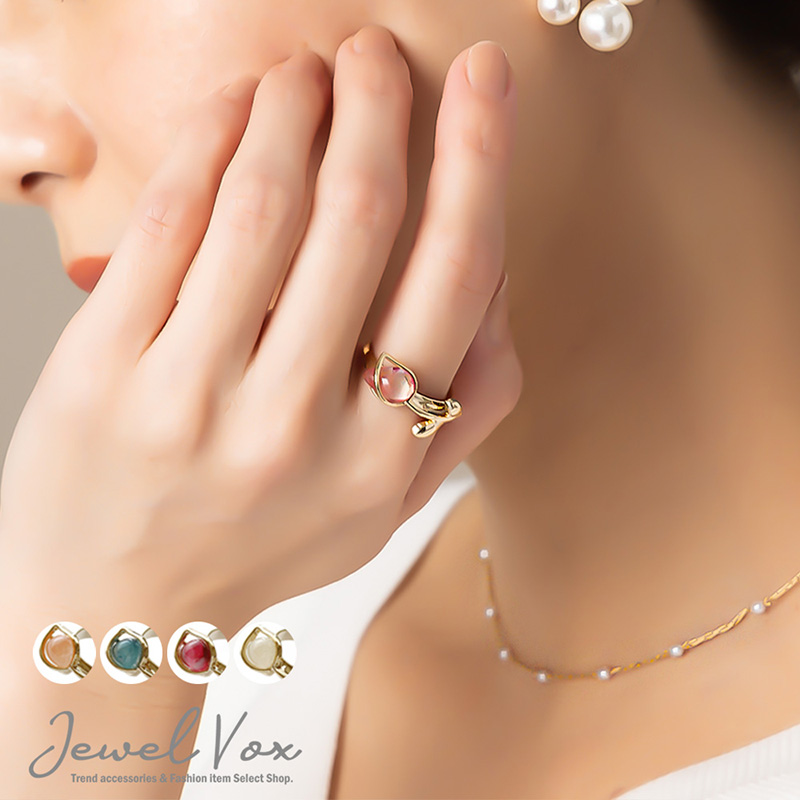 Jewel VOX 指輪 リング レディース 金属アレルギー対応 約12号 Jewel VOX 指輪 リング レディース 金属アレルギー対応 約12号